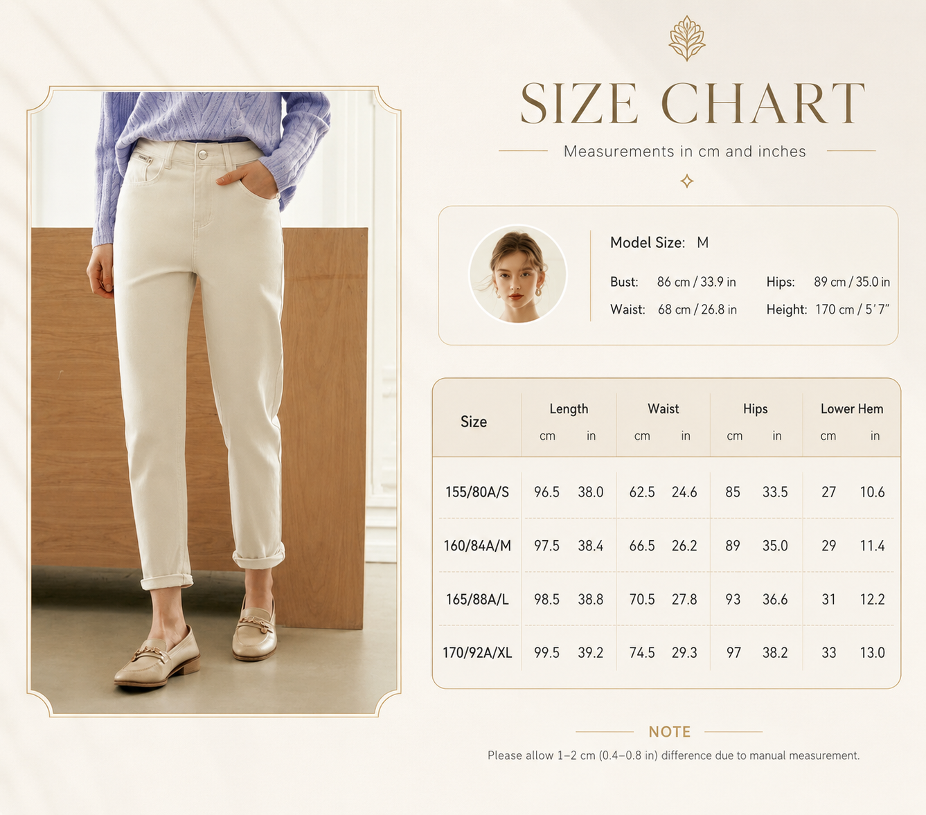 Apricot Casual Cotton Denim Stretch Jeans