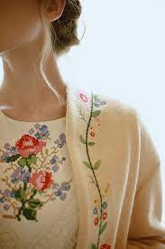 Embroidered Autumn Sweater Coat