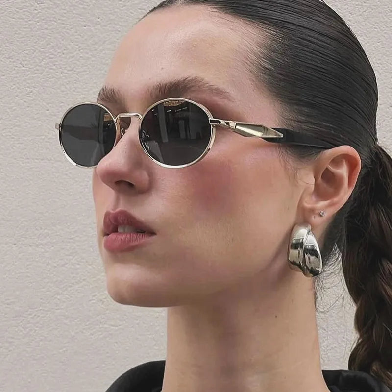 Mod Yours Boho Round Sunglasses, Gold-Framed