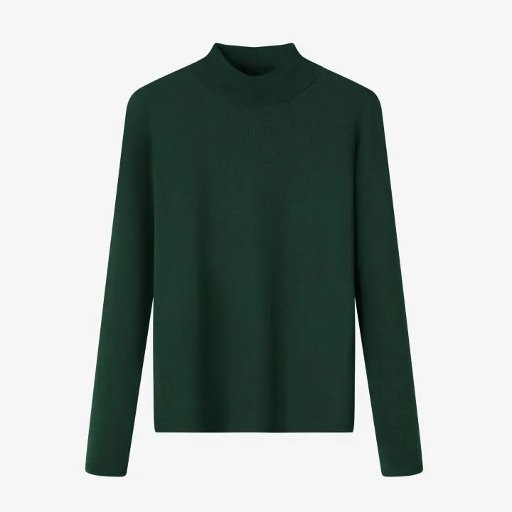 Christi Stretchy Corduroy Pocket Cotton Skirt and Turtleneck Set
