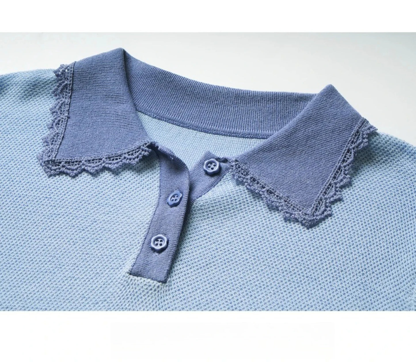 French Blue Pullover Shirt - Mod Yours