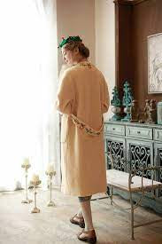 Embroidered Autumn Sweater Coat