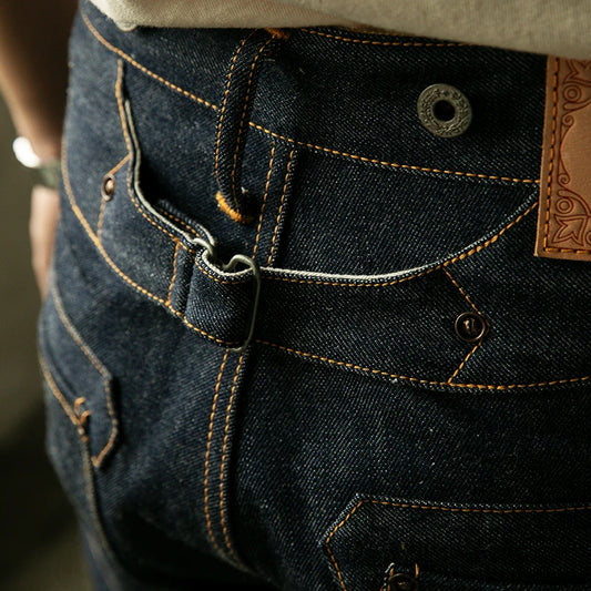 Men’s Denim Jeans, Suspender High Waist Pants