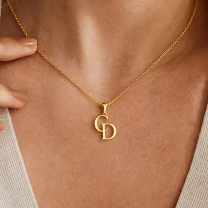 Jenine Elegant Custom Initials Necklace, Personalize Jewelry - Mod Yours