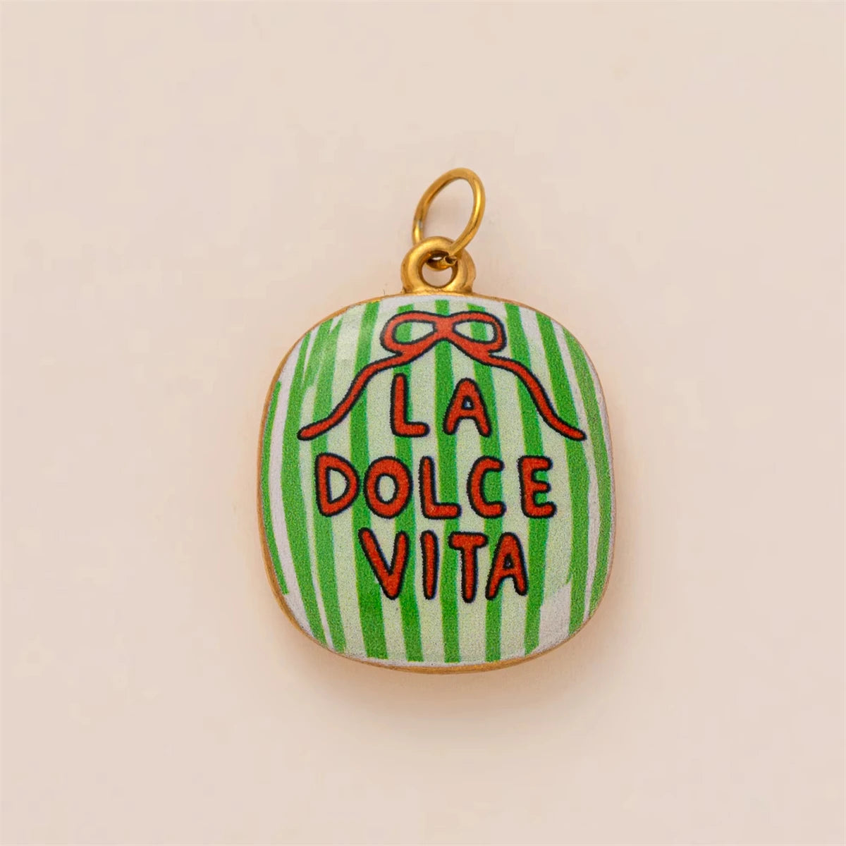 Classic Pendant, hand painted gold plating - Mod Yours