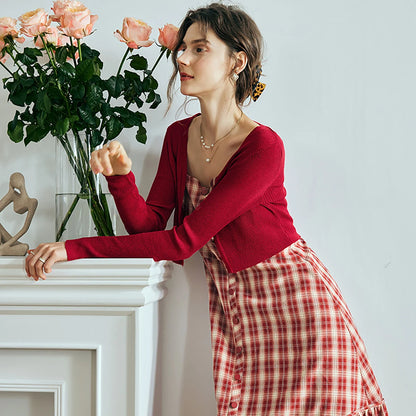Vintage Red Cardigan - Mod Yours