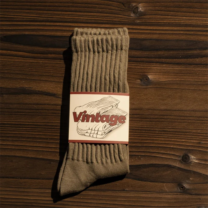 Vintage Knitted Casual Socks