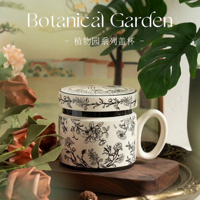 18 Style Options with Lids, Coffee Mugs for Couples, Ceramic Mugs That Can Fit in the Microwave and Dishwasher