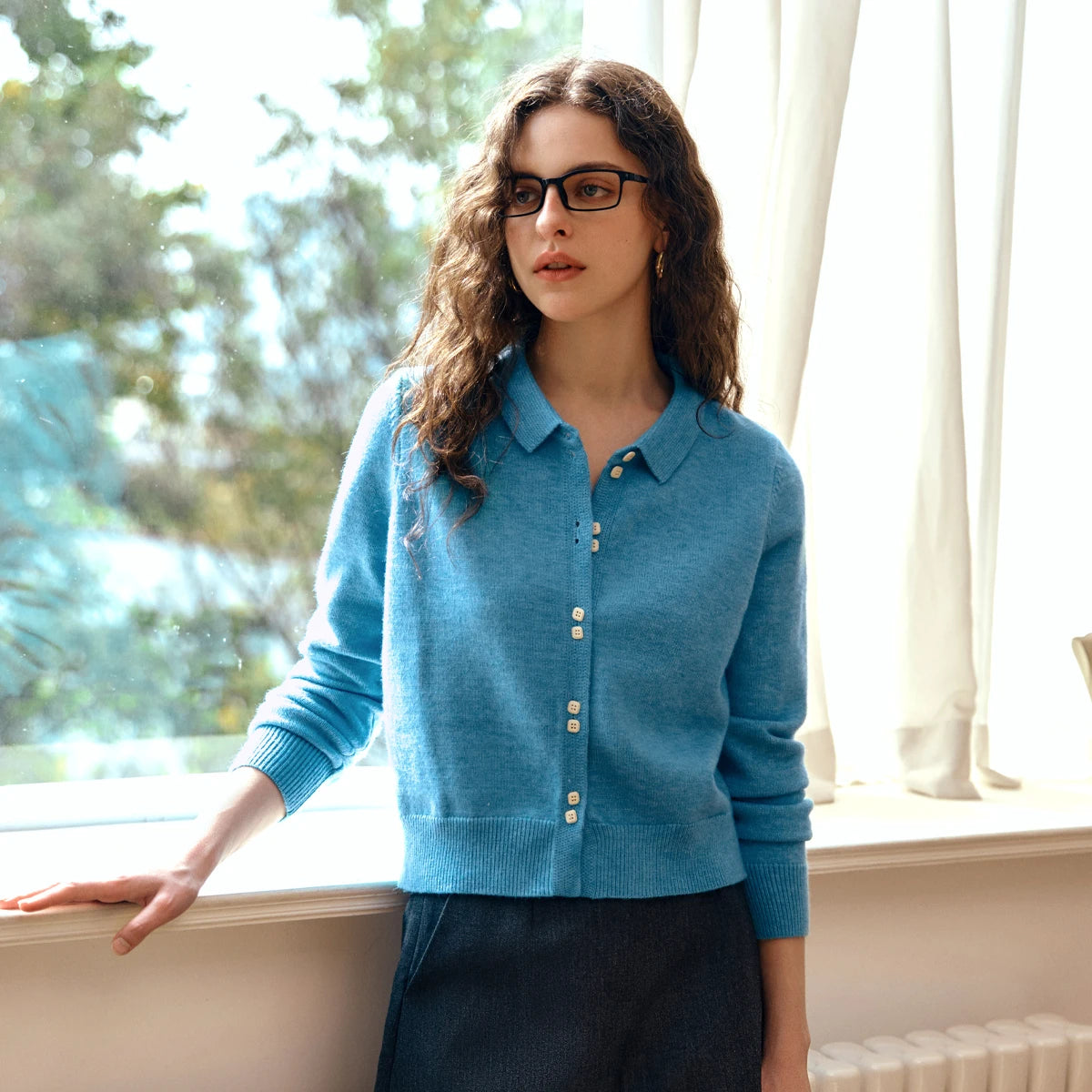 Spring Duck Egg Blue Cardigan - Mod Yours