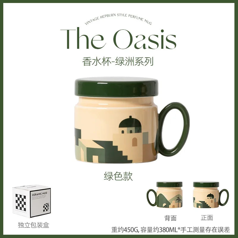 18 Style Options with Lids, Coffee Mugs for Couples, Ceramic Mugs That Can Fit in the Microwave and Dishwasher