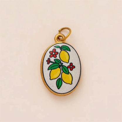 Classic Pendant, hand painted gold plating - Mod Yours