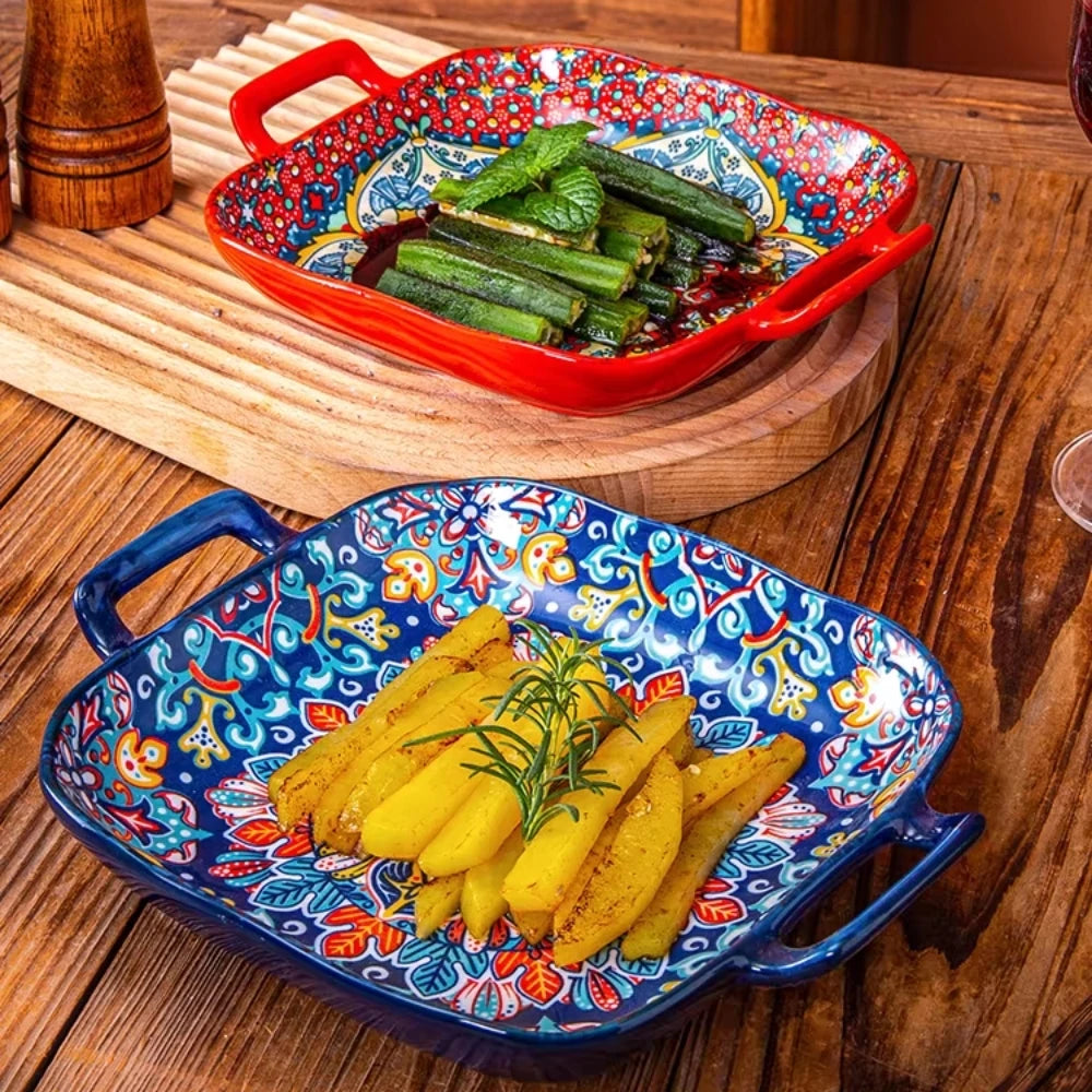 Floral Desire, 9-inch Bohemian style plate(s)