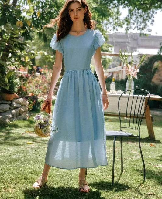 Blossom Blue Dress - Mod Yours