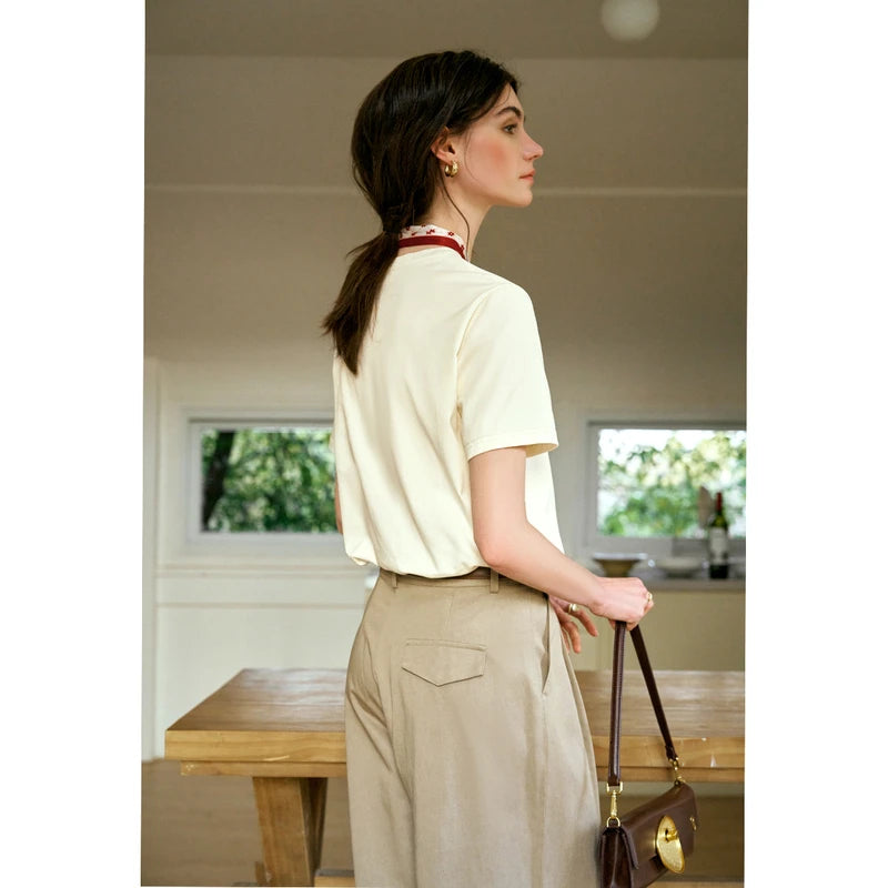 Apricot Tie Cherry Shirt Tee - Mod Yours