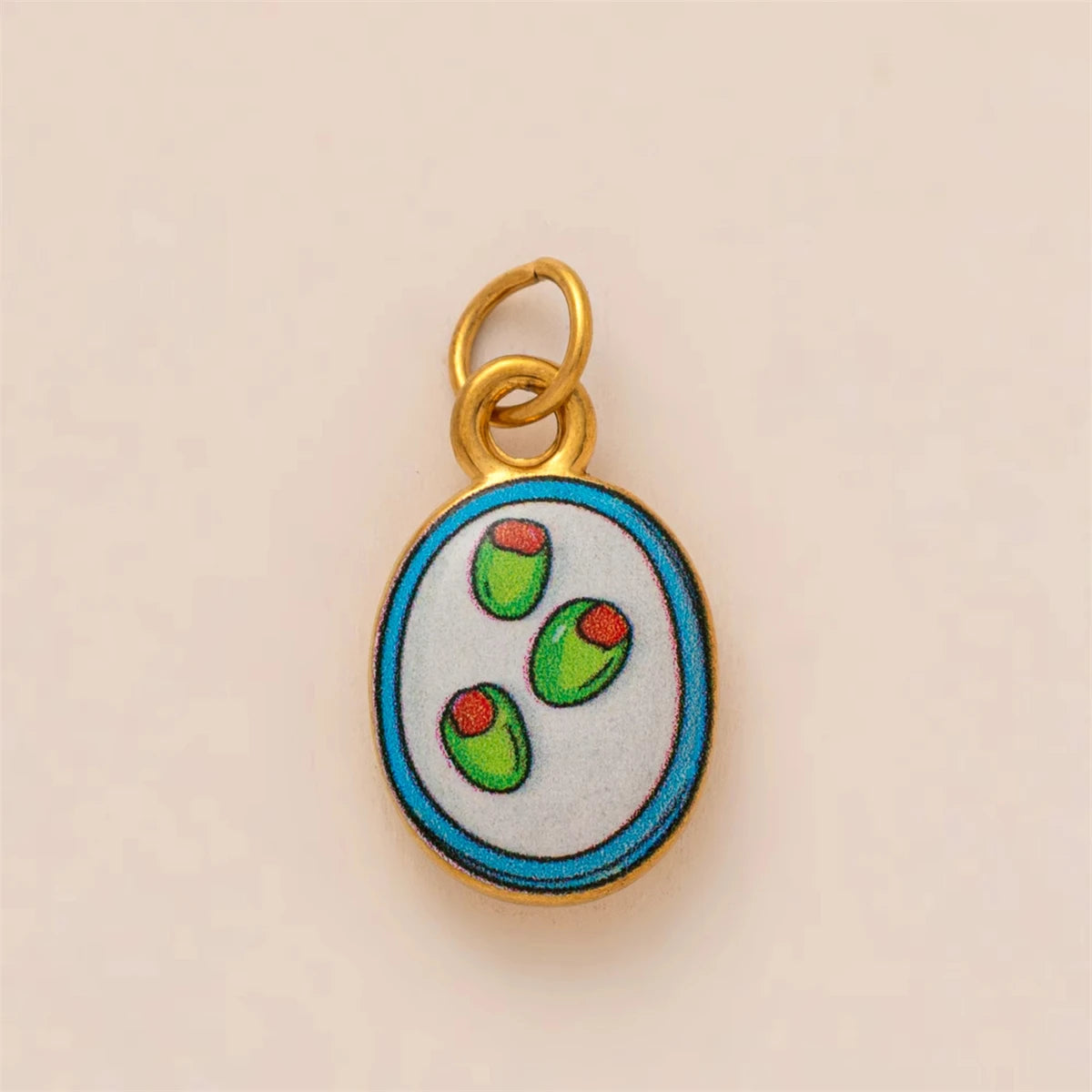 Classic Pendant, hand painted gold plating - Mod Yours
