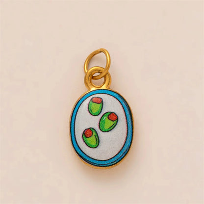 Classic Pendant, hand painted gold plating - Mod Yours