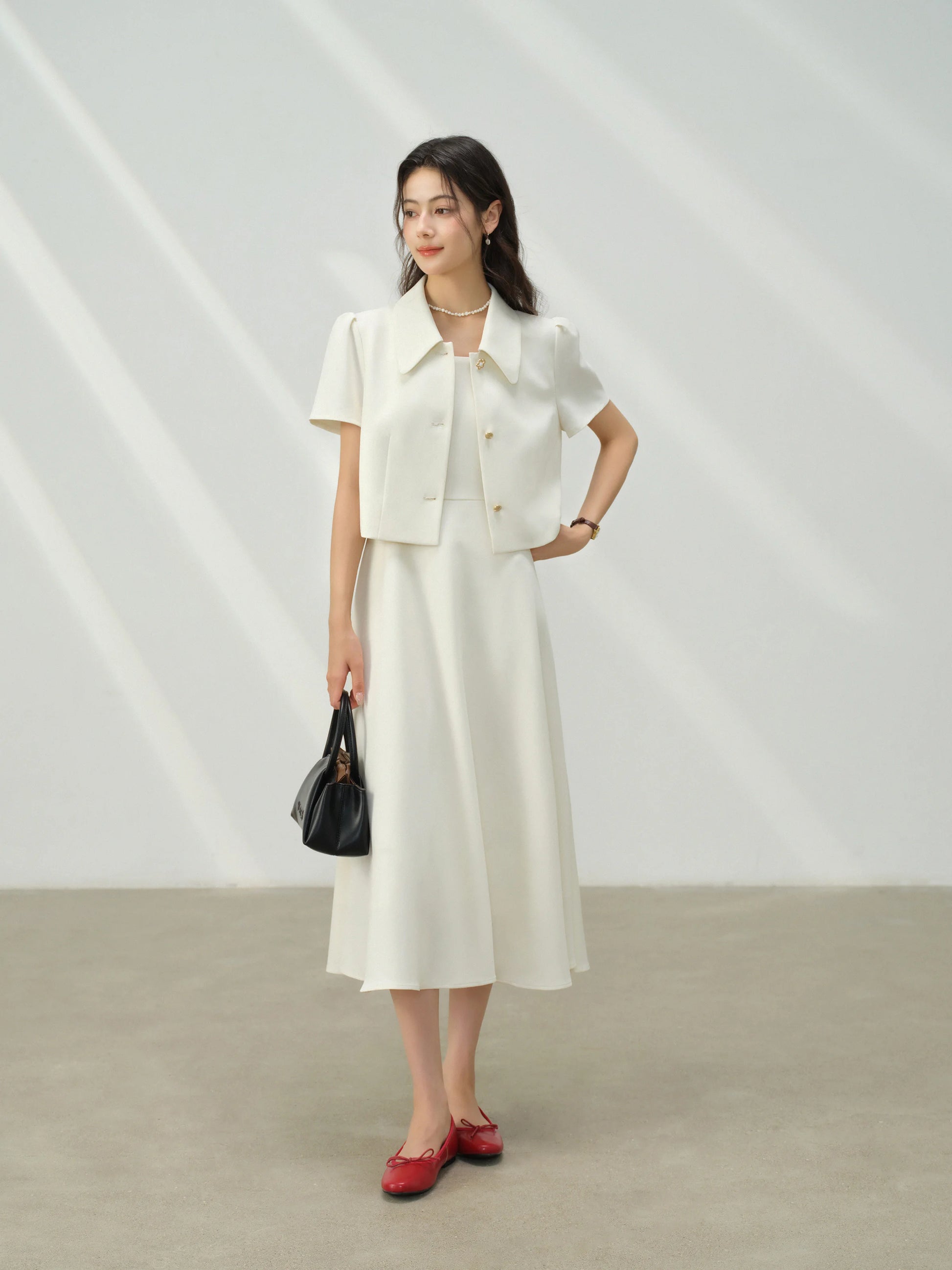 Elegant White Maxi Dress Square Neck Sleeveless Long Dress Summer Slim Fit Waist Dress for Petite Women Hepburn Style Fashion - Mod Yours