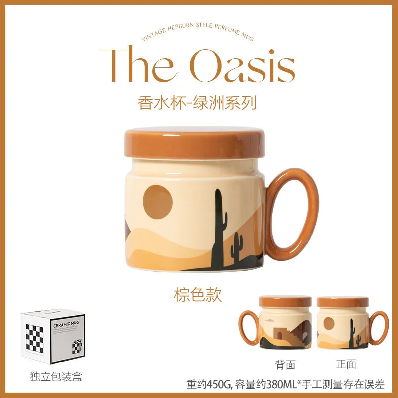 18 Style Options with Lids, Coffee Mugs for Couples, Ceramic Mugs That Can Fit in the Microwave and Dishwasher