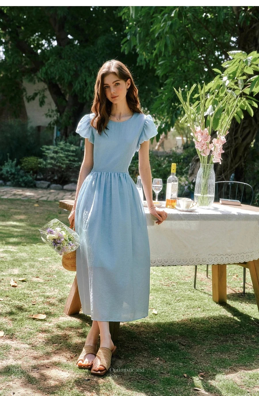 Blossom Blue Dress - Mod Yours