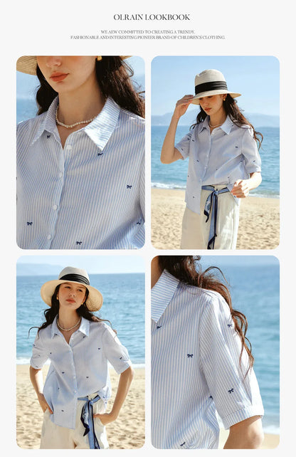 Nautical Blue Top - Mod Yours