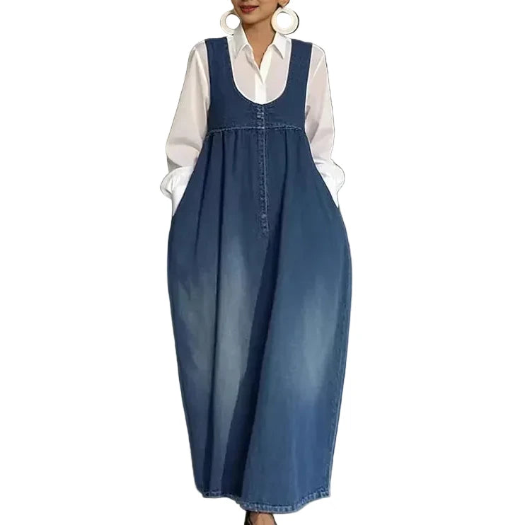 boho jumper dress Boho Velvet Pinafore Style Jumper Dress
