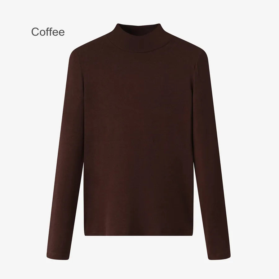 Christi Stretchy Corduroy Pocket Cotton Skirt and Turtleneck Set