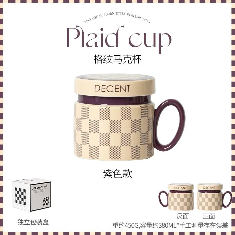 18 Style Options with Lids, Coffee Mugs for Couples, Ceramic Mugs That Can Fit in the Microwave and Dishwasher