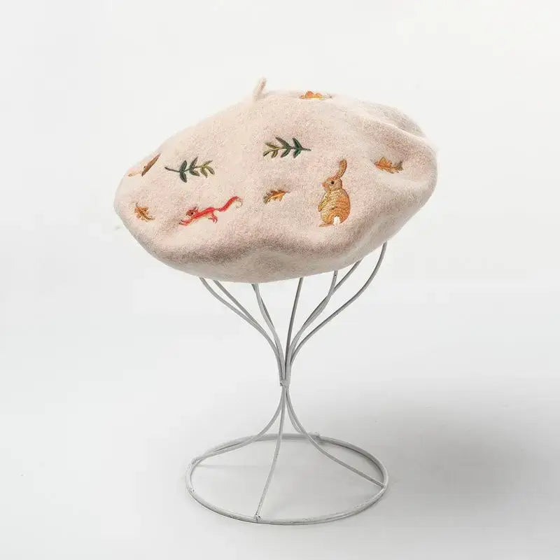 Autumn Forest 100% Wool Beret