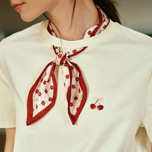 Apricot Tie Cherry Shirt Tee - Mod Yours