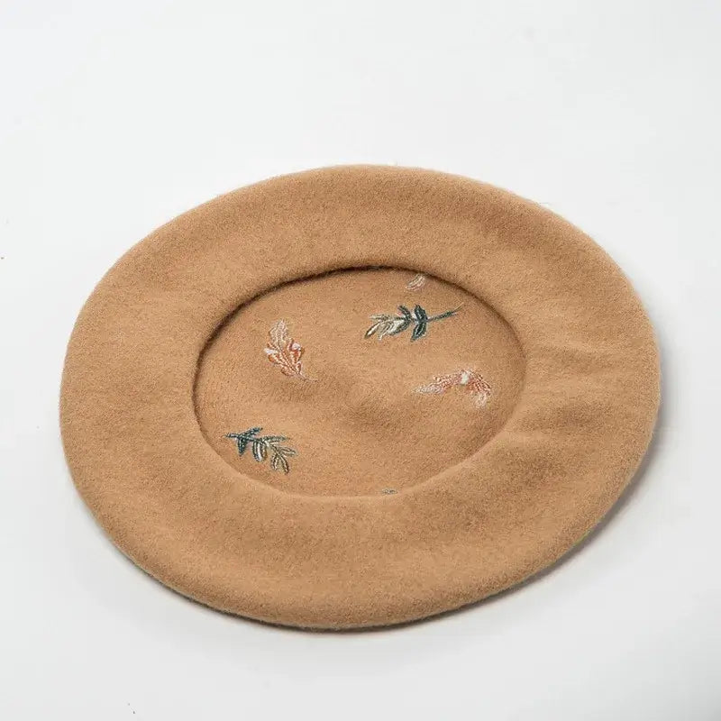 Autumn Forest 100% Wool Beret