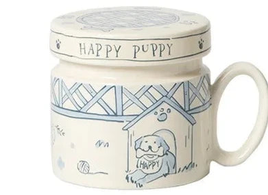 18 Style Options with Lids, Coffee Mugs for Couples, Ceramic Mugs That Can Fit in the Microwave and Dishwasher
