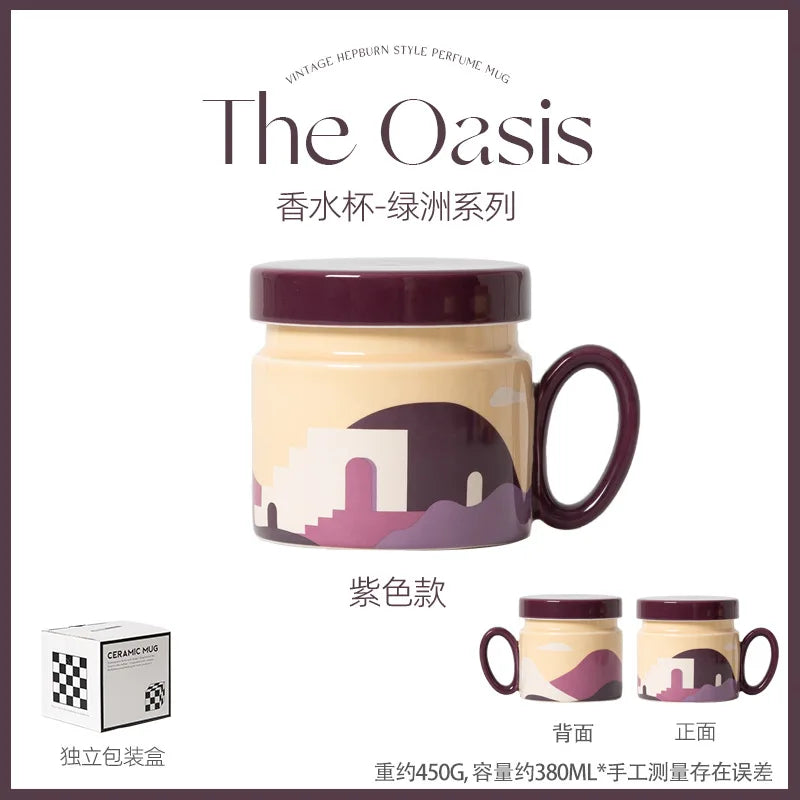 18 Style Options with Lids, Coffee Mugs for Couples, Ceramic Mugs That Can Fit in the Microwave and Dishwasher