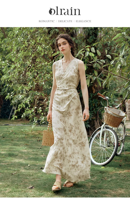 Printed Classic Apricot Dress - Mod Yours