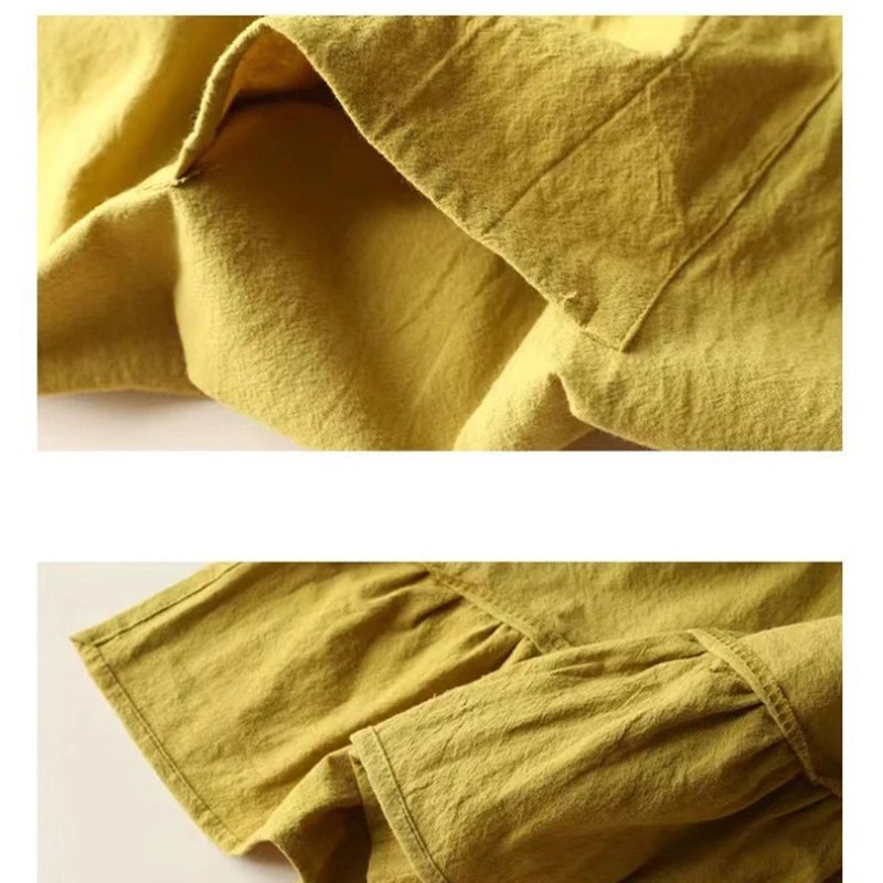 French Retro Pastoral Style Apron for Women's Home Kitchen Cleaning Anti Fouling Apron Flower Shop Studio Flounce Work Clothes - Mod Yours