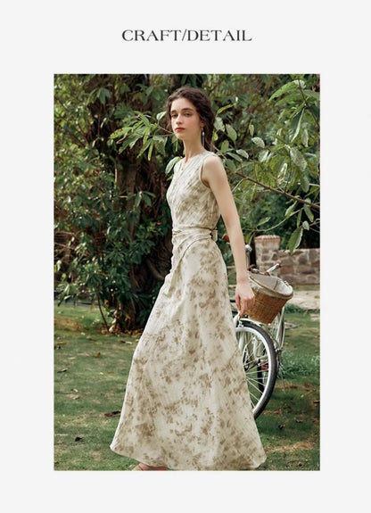 Printed Classic Apricot Dress - Mod Yours