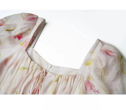 Floral Chiffon Classic Dress - Mod Yours