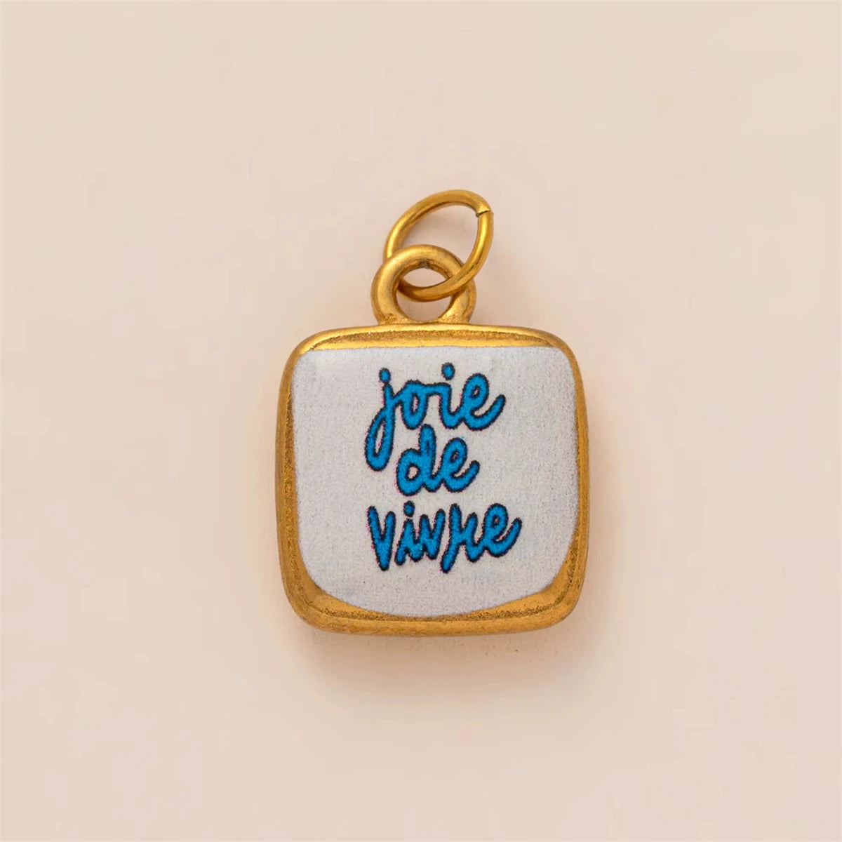 Classic Pendant, hand painted gold plating - Mod Yours