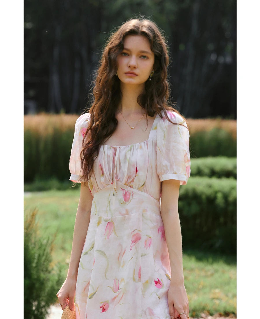 Floral Chiffon Classic Dress - Mod Yours