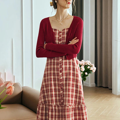 Vintage Red Cardigan - Mod Yours