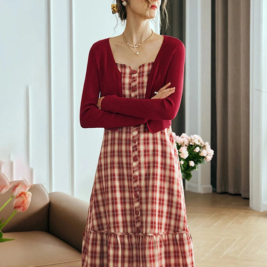 Vintage Red Cardigan - Mod Yours