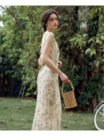 Printed Classic Apricot Dress - Mod Yours