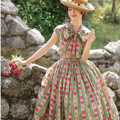 Strawberry, Retro Floral Temperament Dress For Women - Mod Yours