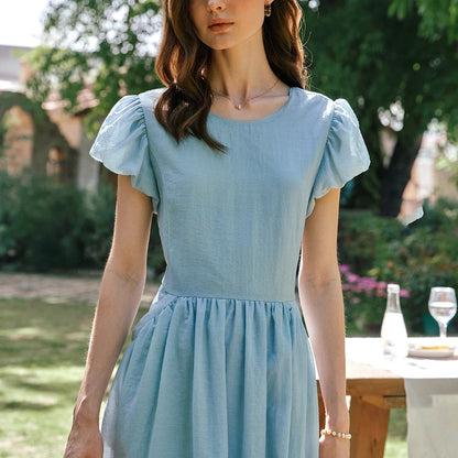 Blossom Blue Dress - Mod Yours