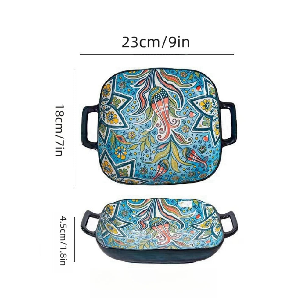 Floral Desire, 9-inch Bohemian style plate(s)