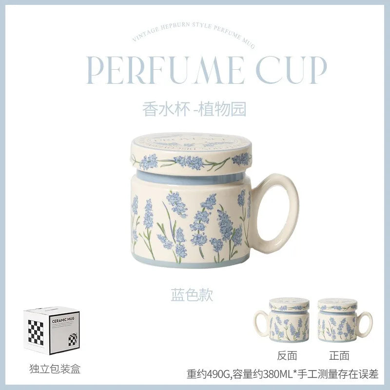 18 Style Options with Lids, Coffee Mugs for Couples, Ceramic Mugs That Can Fit in the Microwave and Dishwasher