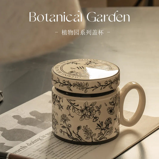 18 Style Options with Lids, Coffee Mugs for Couples, Ceramic Mugs That Can Fit in the Microwave and Dishwasher