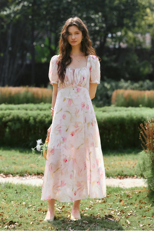 Floral Chiffon Classic Dress - Mod Yours