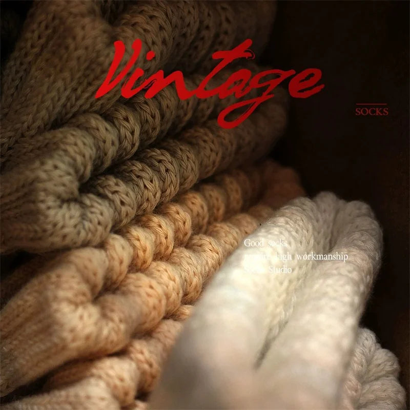 Vintage Knitted Casual Socks