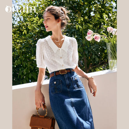 Retro Beige Blouse - Mod Yours