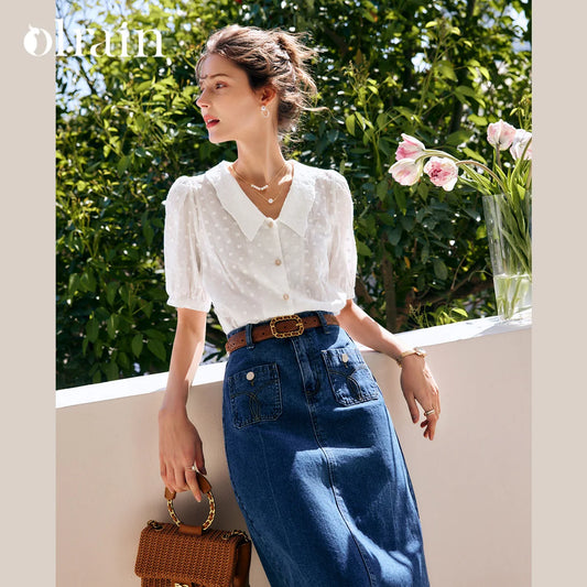 Retro Beige Blouse - Mod Yours